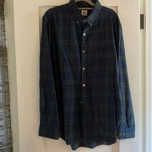 Men’s Sunny Sports Japan Plaid Long Sleeve Button Down Shirt Sz 44